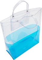 Opening Ceremony Transparent & Blue Large Colorblock Shopping Tote