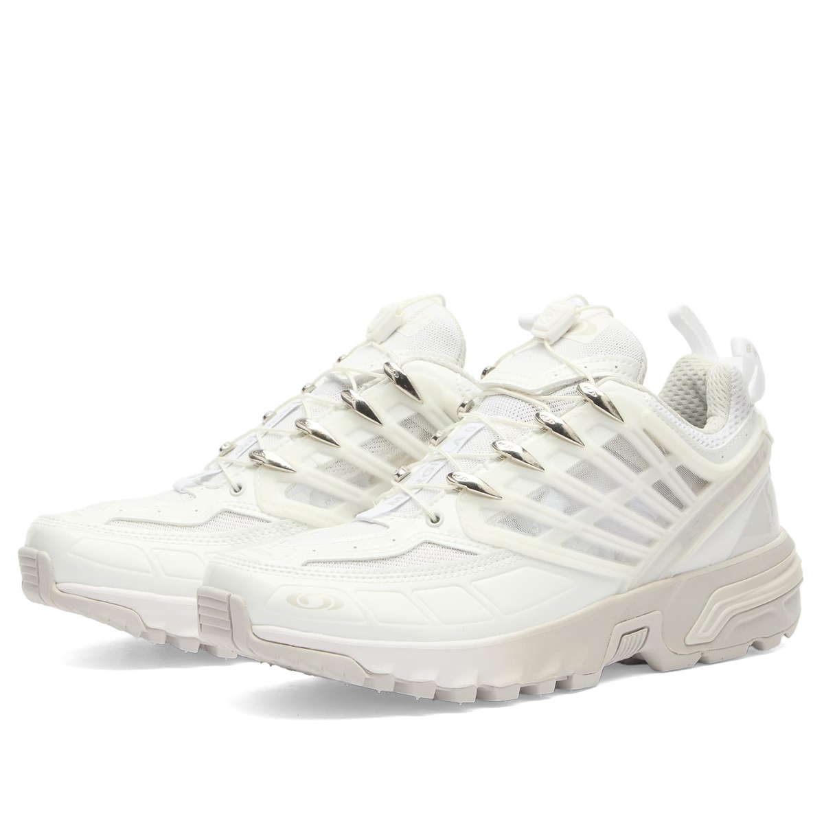 MM6 Maison Margiela Women's x Salomon ACS Pro 3 Sneakers in White/Lunar Rock