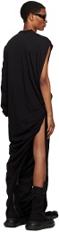 Rick Owens DRKSHDW Black Single-Shoulder Maxi Dress