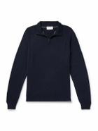 Derek Rose - Finley Cashmere Half-Zip Sweater - Blue
