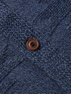 Peter Millar - Shawl-Collar Textured Merino Wool Cardigan - Blue