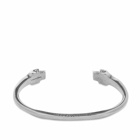 Alexander McQueen Men's Twin Skull Bracelet in Silver