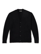 Auralee - Textured Cotton and Linen-Blend Cardigan - Black