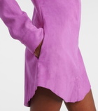 Stouls Geraldine suede shirt dress