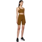 Girlfriend Collective Tan High-Rise Bike Shorts