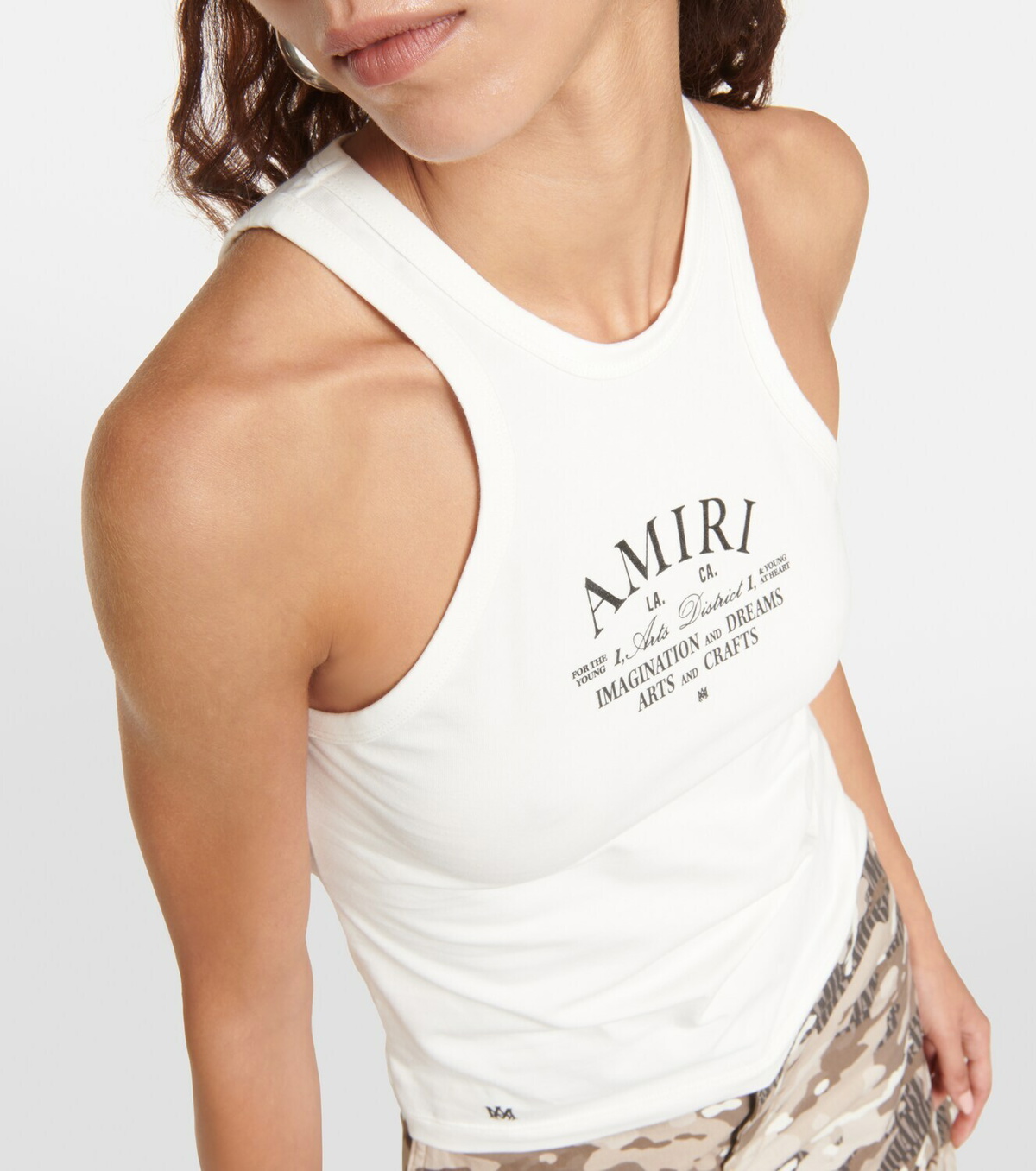 Amiri Logo cotton-blend tank top Amiri