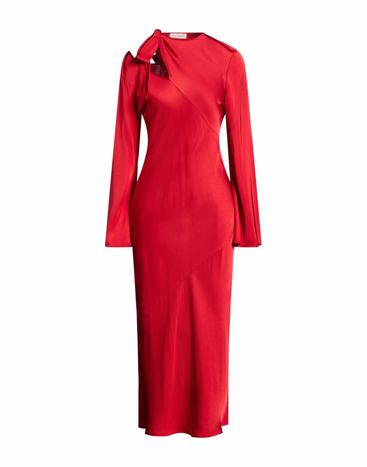 Manila Grace Womens Maxi dress in Red