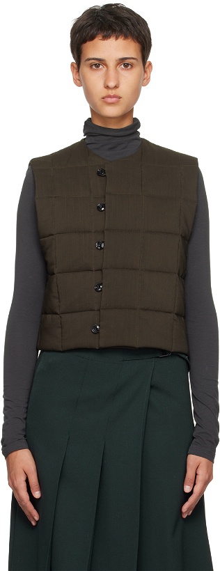 Photo: LEMAIRE Brown Wadded Vest
