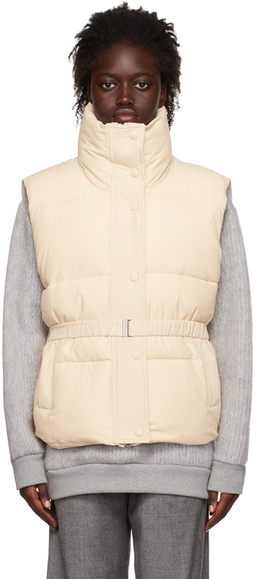 Photo: J KOO Off-White Belt Vest