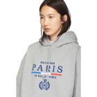 Balenciaga Grey Paris Flag hoodie