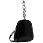 BY FAR Black Koko Semi Patent Leather Bag