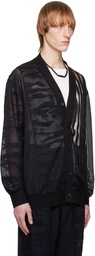 Feng Chen Wang Black Camo Cardigan