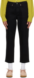 Evisu Black Daicock Jeans