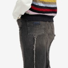 GANNI Women's Tint Edge Denim Long Skirt in Washed Black/Black