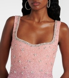 Clio Peppiatt Crystal beaded minidress