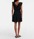 Poupette St Barth Della ruffled cotton minidress