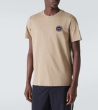 Moncler Embroidered cotton jersey T-shirt