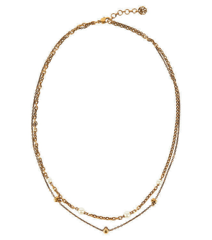 Photo: Alexander McQueen - Faux pearl skull necklace