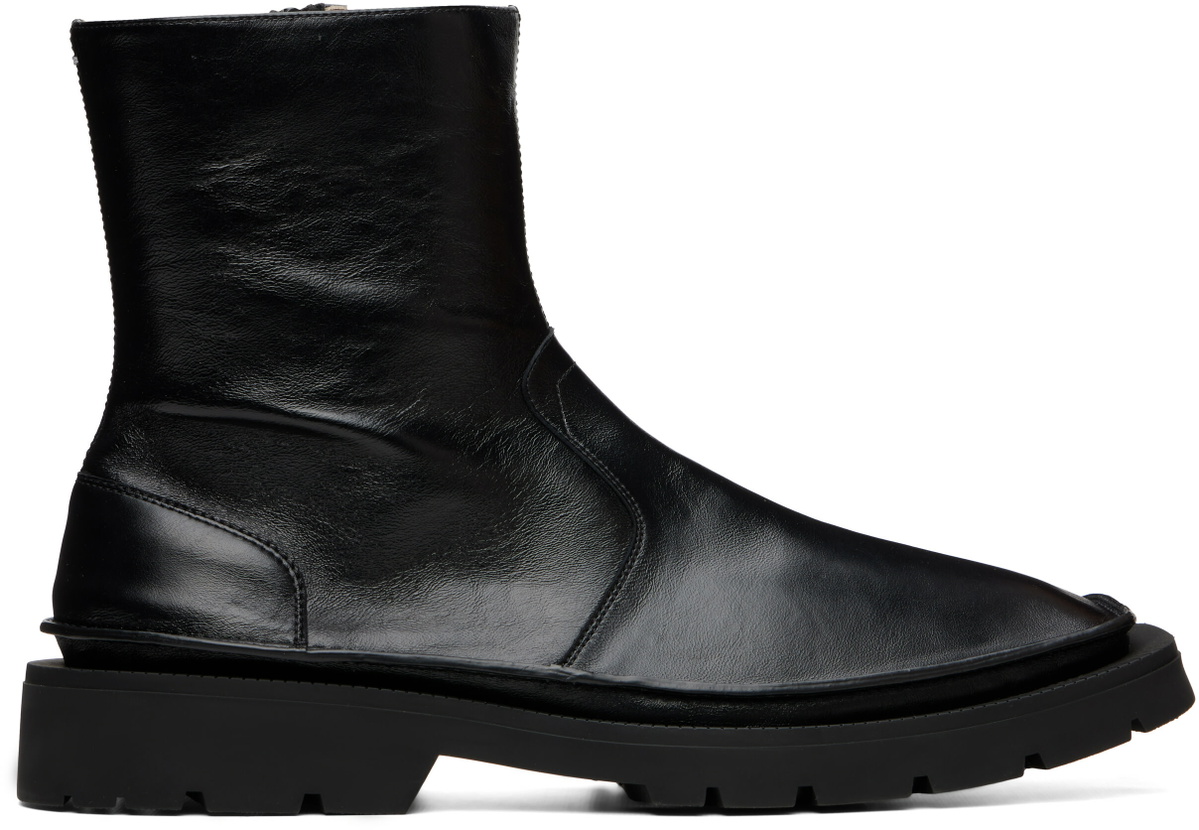 Maison Margiela Black Level Ankle Boots