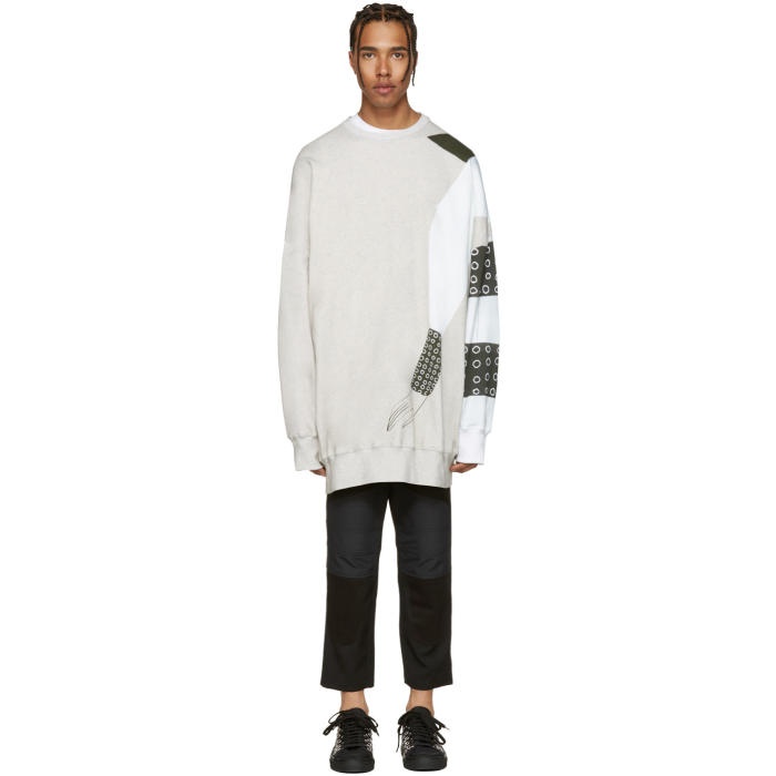 Photo: JW Anderson SSENSE Exclusive Grey Kelly Beeman Edition Oversized Graphic Pullover