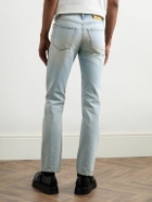 McQueen - Slim-Fit Distressed Jeans - Blue