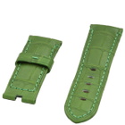 Panerai Alligator Semimat Green Watch Bands