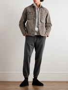 Carhartt WIP - Michigan Corduroy-Trimmed Organic Cotton-Canvas Chore Jacket - Gray