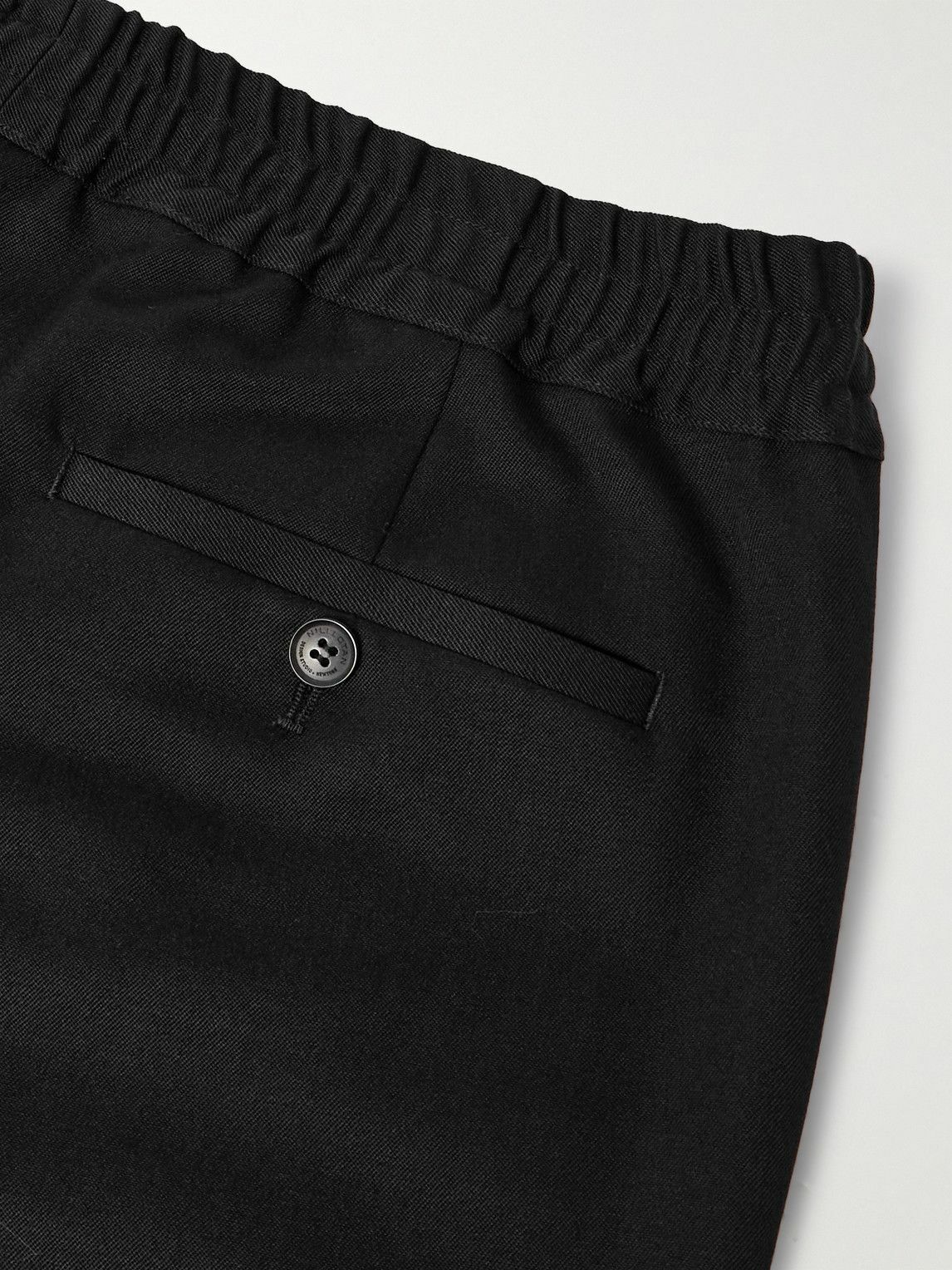 Nili Lotan - Lawrence Straight-Leg Virgin Wool-Twill Trousers - Black
