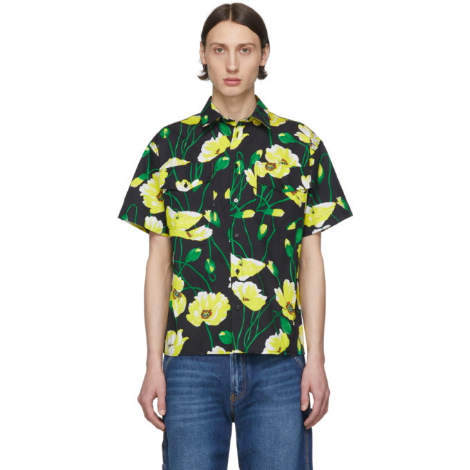 Photo: MSGM Black Floral Shirt