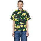 MSGM Black Floral Shirt