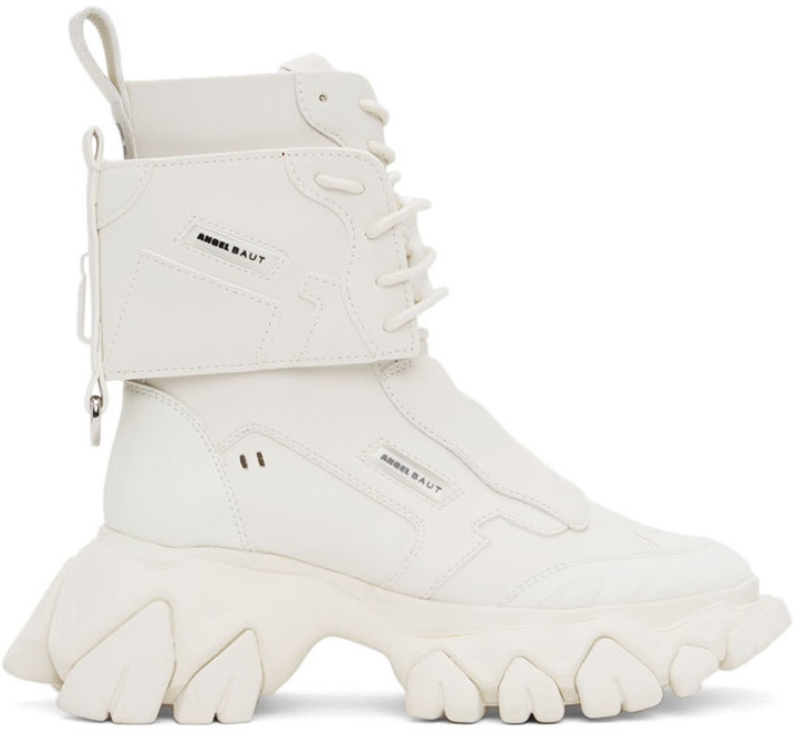 Photo: Rombaut White Angel Chen Edition Hybid Purse Ankle Boots
