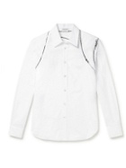 Alexander McQueen - Zip-Detailed Cotton-Poplin Shirt - White