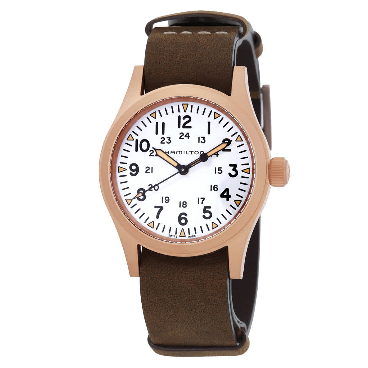 Hamilton Khaki Field Automatic White Dial Mens Watch H69459510