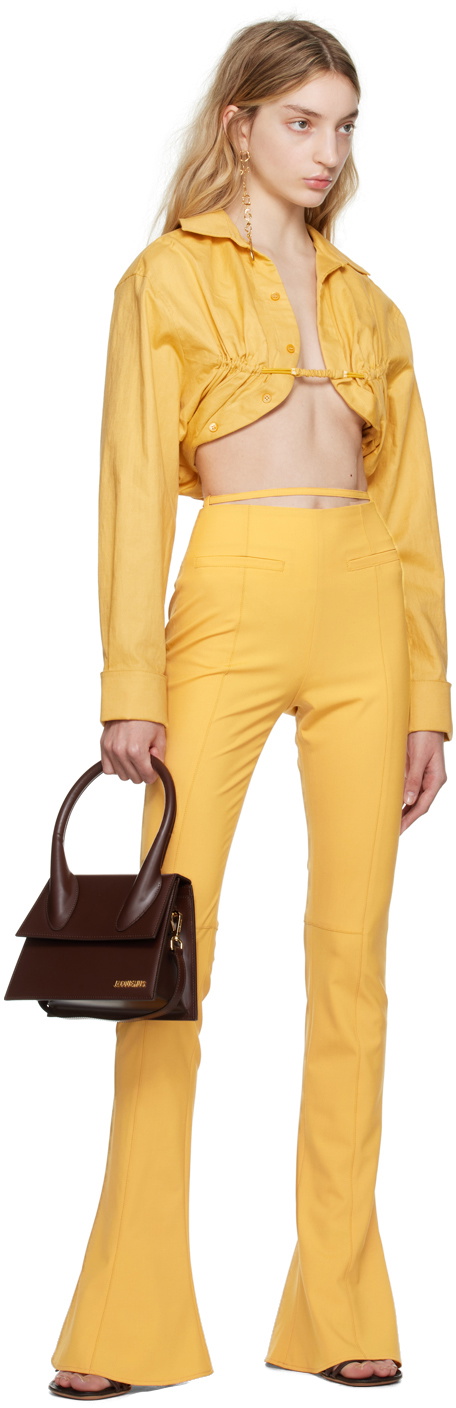 Jacquemus Yellow Le Raphia 'La Chemise Machou' Shirt