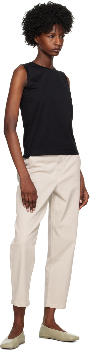 Sunspel Black Crewneck Tank Top