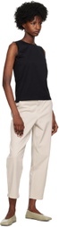 Sunspel Black Crewneck Tank Top
