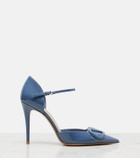 Valentino Garavani D'Orsay VLogo patent leather pumps