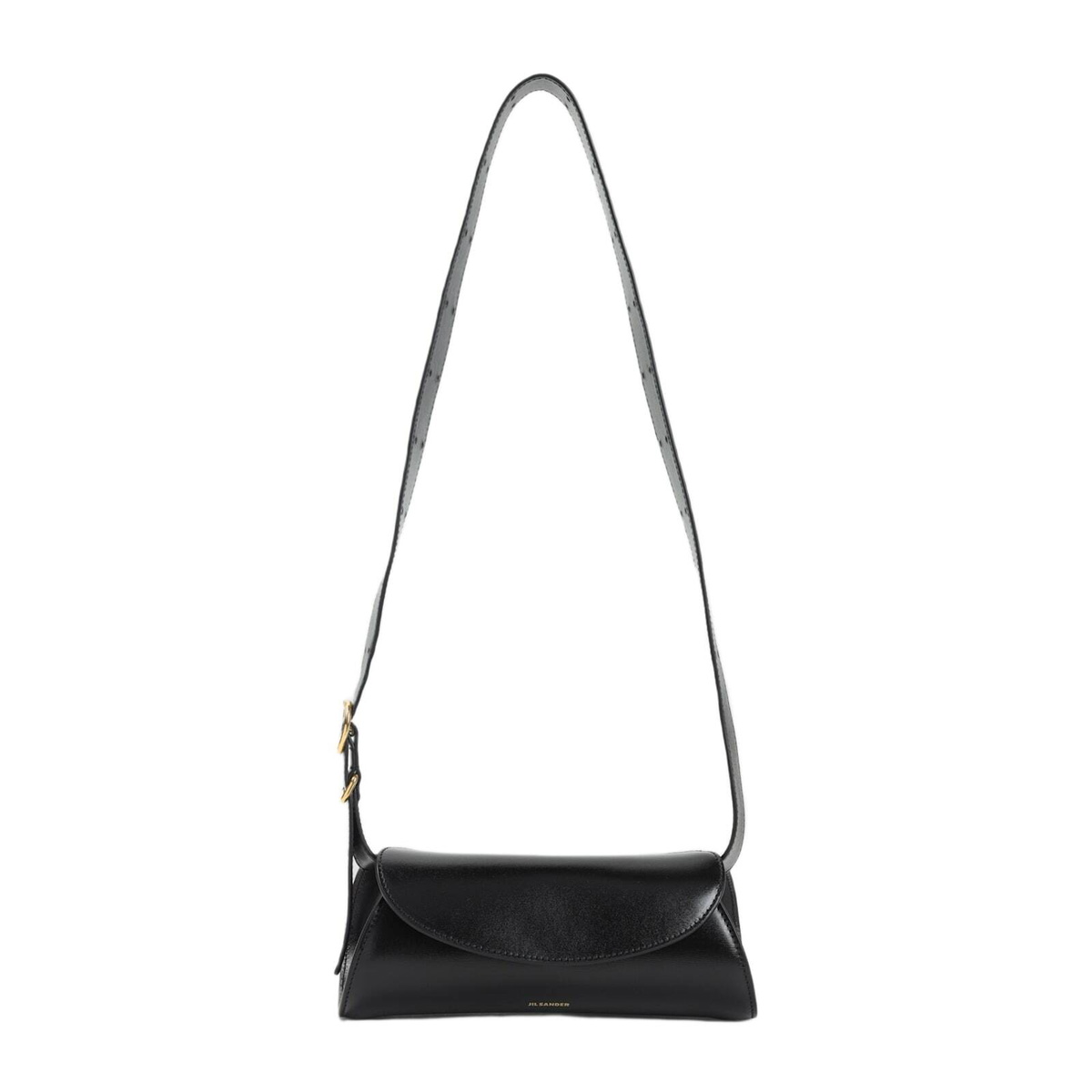 Jil Sander Black Rollup Crossbody Small Bag Jil Sander