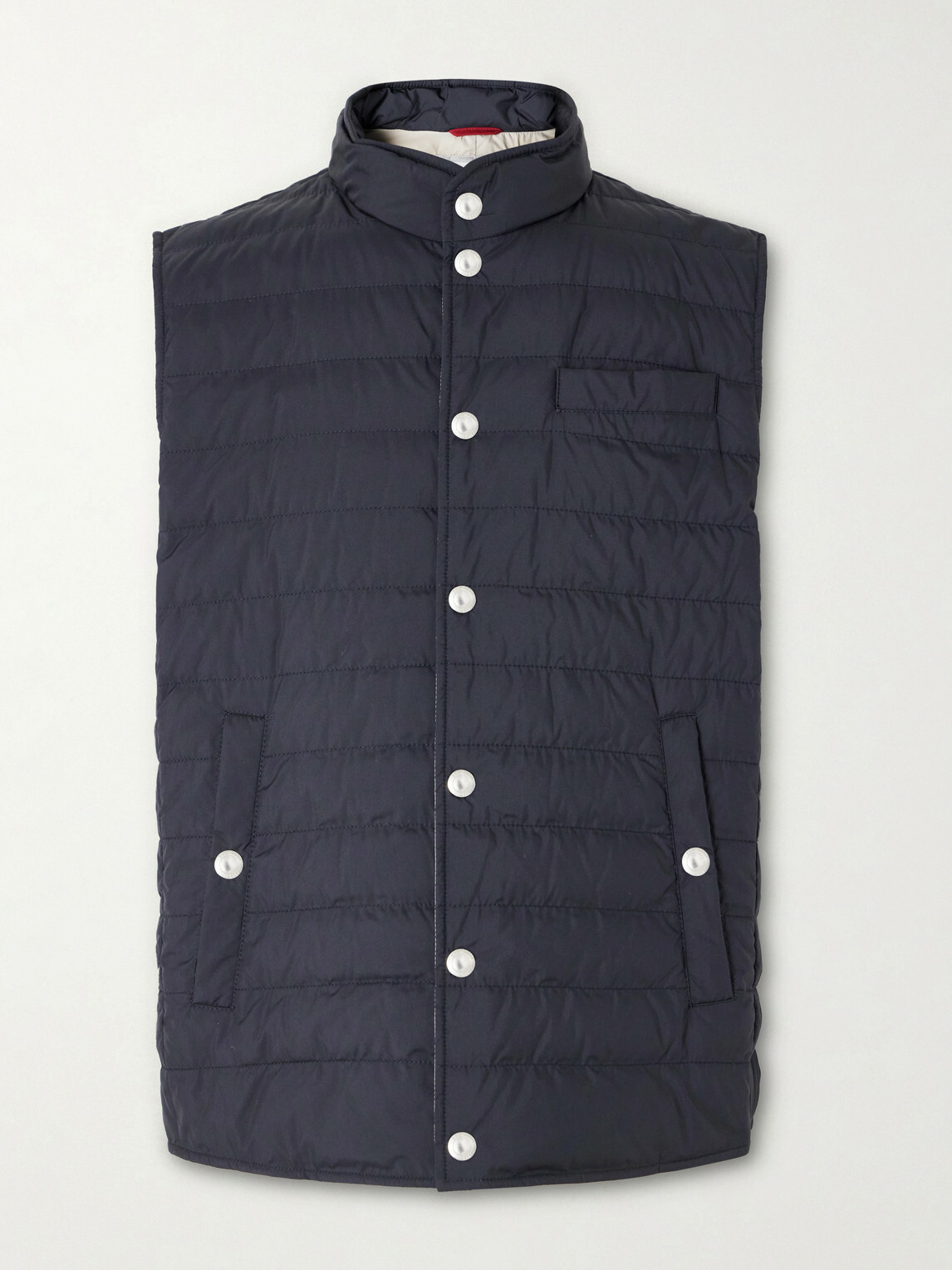 Brunello Cucinelli - Quilted Shell Down Gilet - Blue