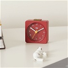 Braun Classic Travel Alarm Clock in Red