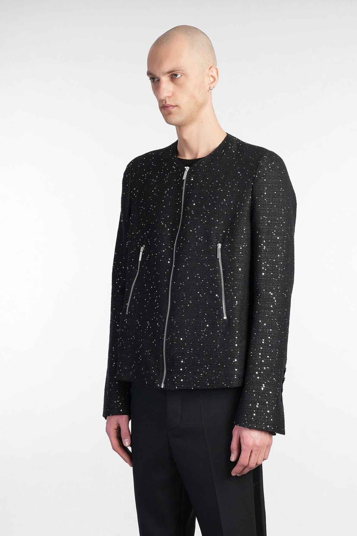Sapio N 36 Casual Jacket In Black Cotton