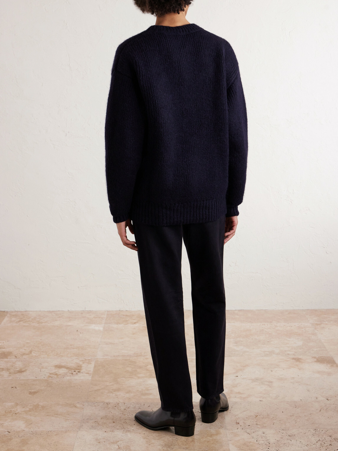SAINT LAURENT - Alpaca-Blend Sweater - Blue