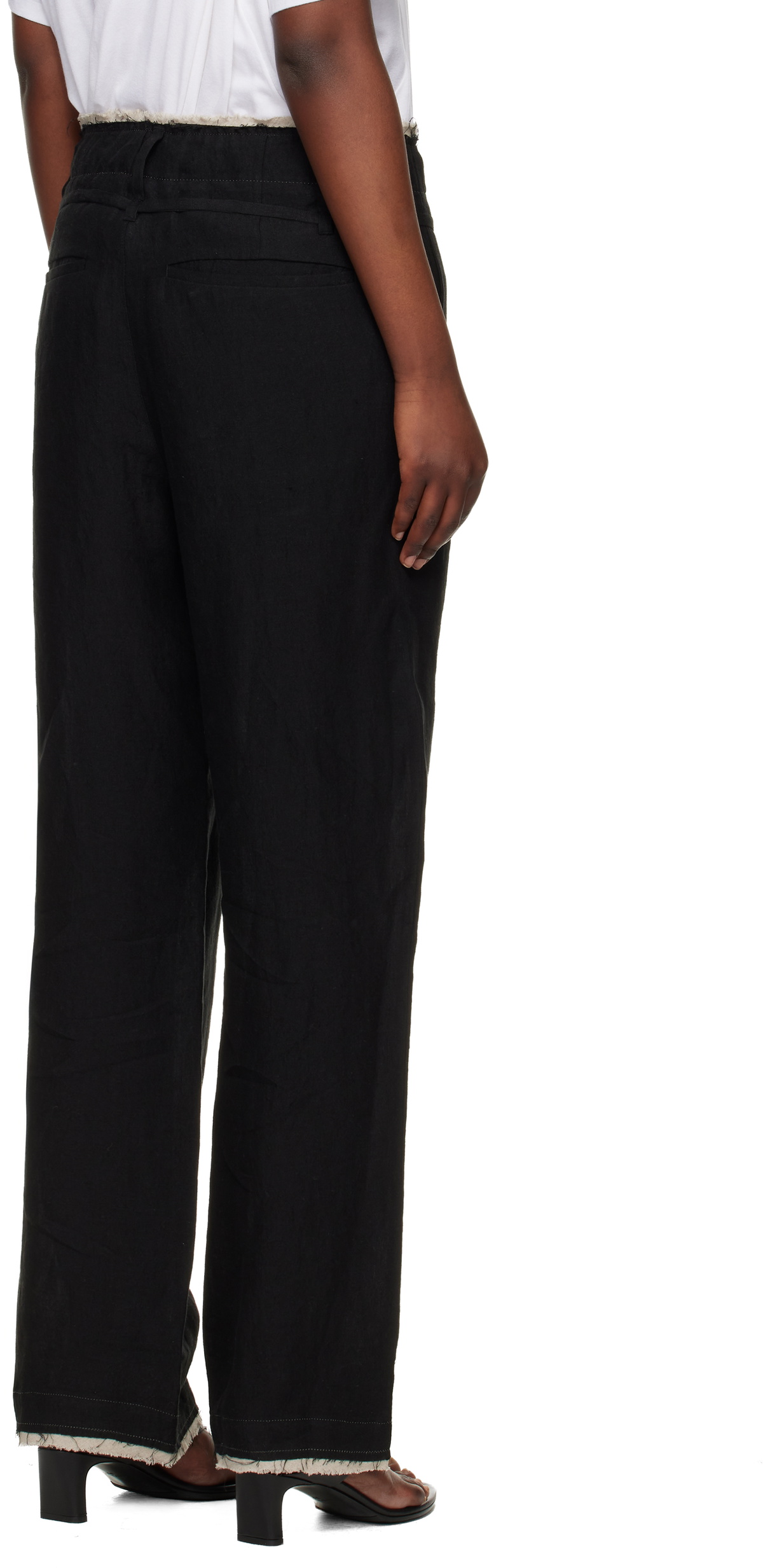 POST ARCHIVE FACTION (PAF) Black Drifter Single Trousers
