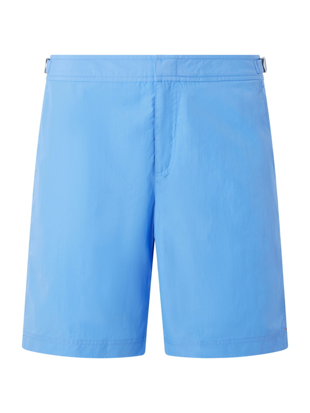 Photo: Orlebar Brown - Dane II Straight-Leg Mid-Length Swim Shorts - Blue