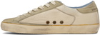 Golden Goose Beige & Taupe Super-Star Sneakers