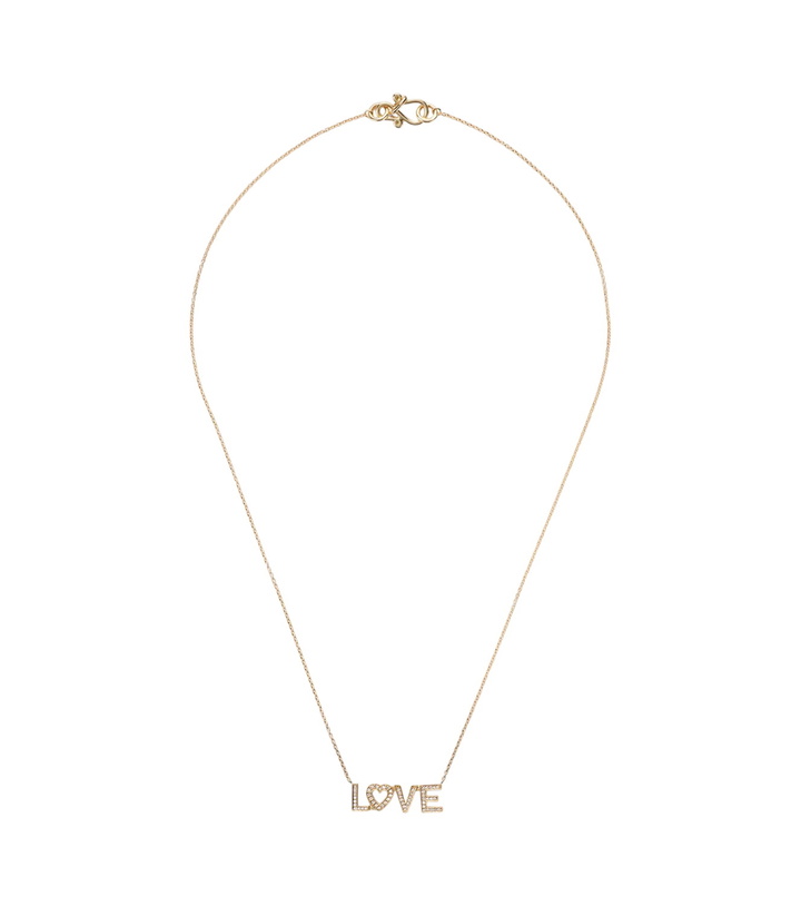 Photo: Sophie Bille Brahe Love 18kt gold necklace with diamonds