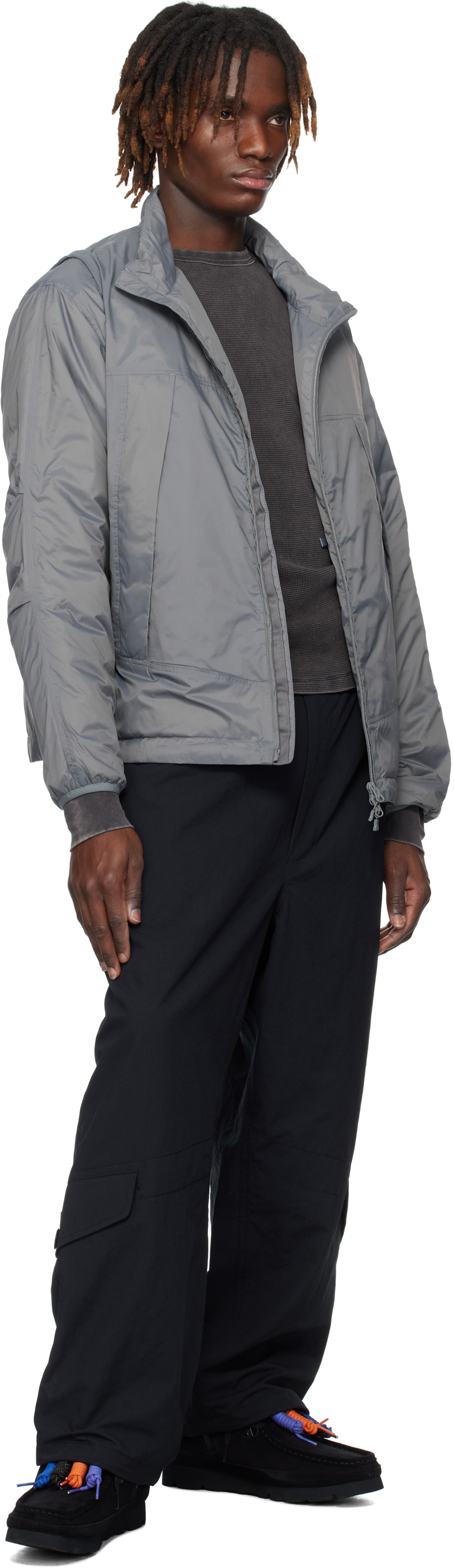 DAIWA PIER39 Gray Tech 2way Field Zip-Off Down Jacket
