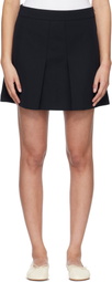 A.P.C. Navy Pleated Miniskirt