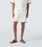 Commas Crochet-trimmed shorts