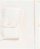 Brooks Brothers Men's Traditional Extra-Relaxed-Fit Dress Shirt, Button-Down Collar | Ecru